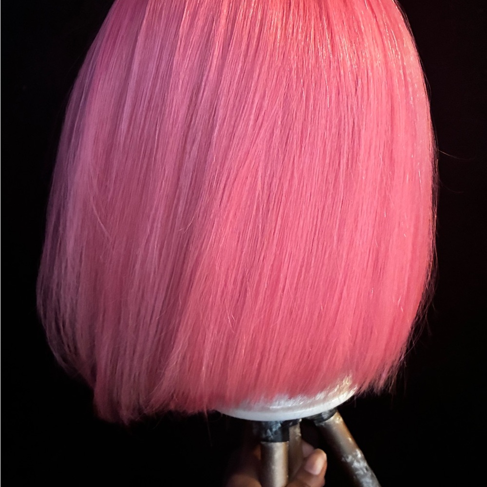 Vibrant Pink Wig for Women - Picture 3 of 4